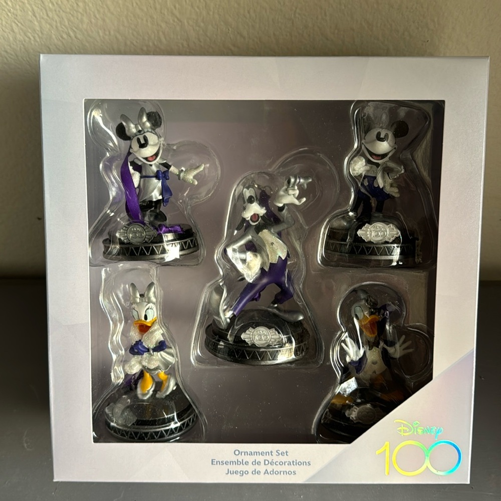 Disney 100 years Christmas ornament set